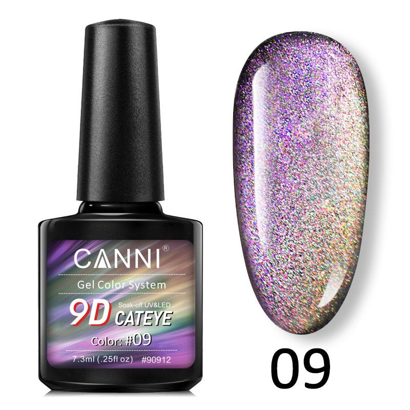 CANNI® 9D Cat Eye Nail Gel Polish Galaxy Magnetic UV / LED Soak Off