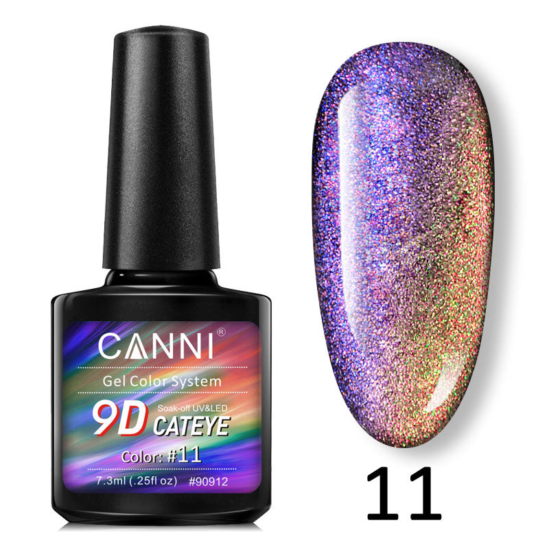CANNI® 9D Cat Eye Nail Gel Polish Galaxy Magnetic UV / LED Soak Off