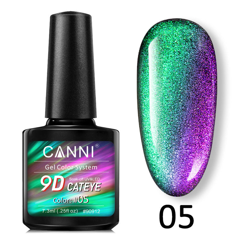 CANNI® 9D Cat Eye Nail Gel Polish Galaxy Magnetic UV / LED Soak Off