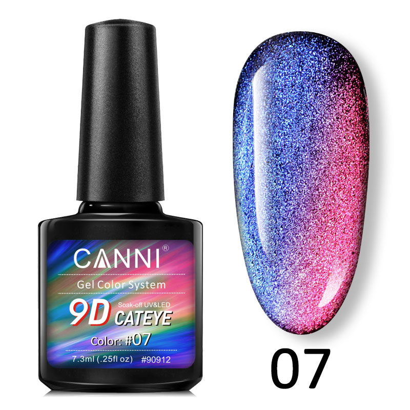 CANNI® 9D Cat Eye Nail Gel Polish Galaxy Magnetic UV / LED Soak Off