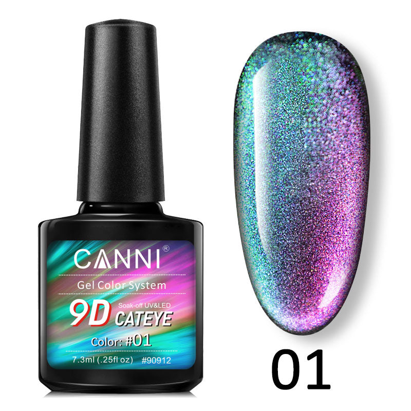 CANNI® 9D Cat Eye Nail Gel Polish Galaxy Magnetic UV / LED Soak Off