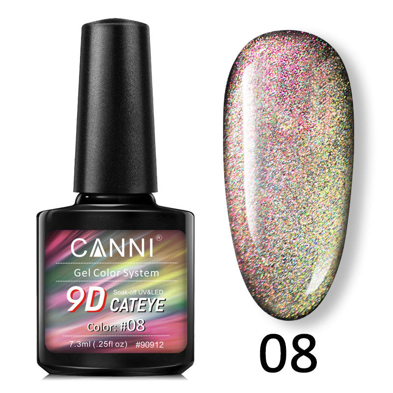 CANNI® 9D Cat Eye Nail Gel Polish Galaxy Magnetic UV / LED Soak Off