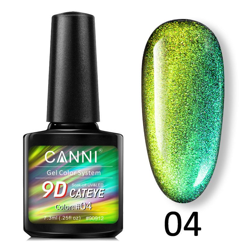 CANNI® 9D Cat Eye Nail Gel Polish Galaxy Magnetic UV / LED Soak Off
