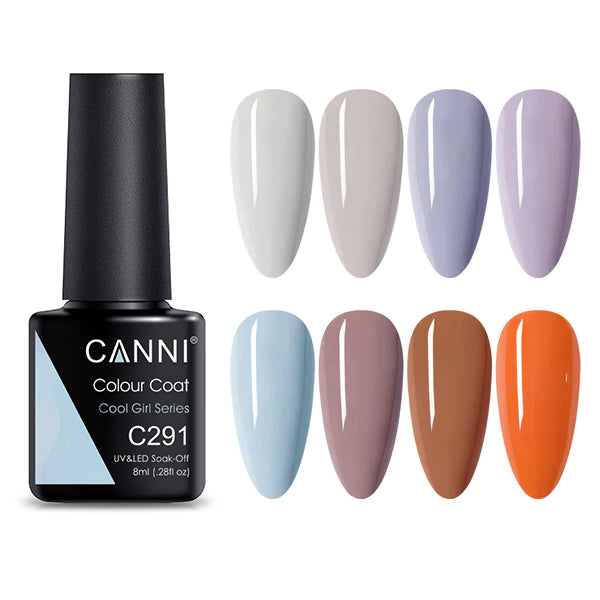 CANNI® Cool Girl Series Nail Gel Polish Varnish Soak Off UV LED Pastel Colour - 8ML