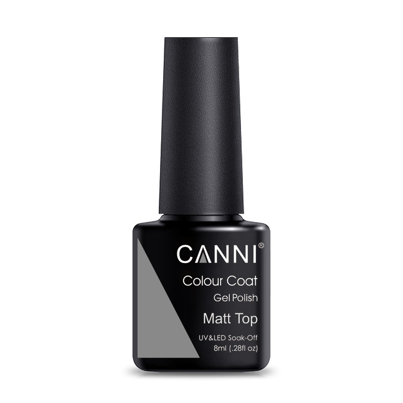 CANNI Glitter / Matte / Non Cleansing / Tempered Top Coat / Base Coat - 8ml Bottle