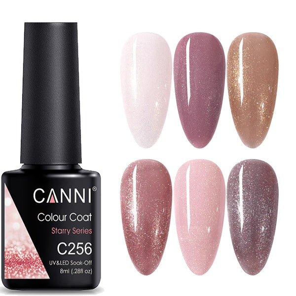 CANNI® Glitter Shimmer Starry Series Nail Gel Polish Varnish Soak Off UV LED - 8ML