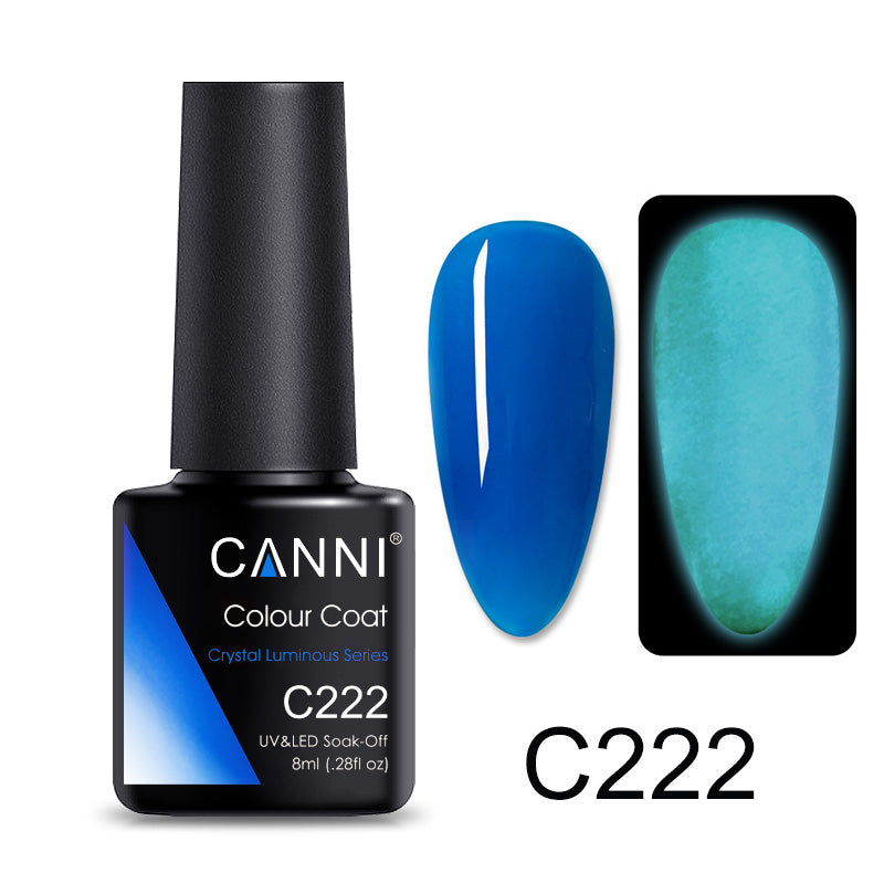 CANNI® Glow Crystal Luminous Series Nail Gel Polish Varnish Soak Off UV LED - 8ML