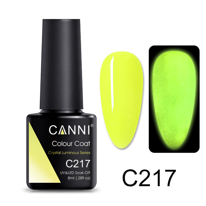 CANNI® Glow Crystal Luminous Series Nail Gel Polish Varnish Soak Off UV LED - 8ML