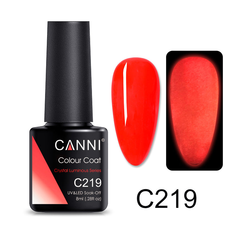 CANNI® Glow Crystal Luminous Series Nail Gel Polish Varnish Soak Off UV LED - 8ML