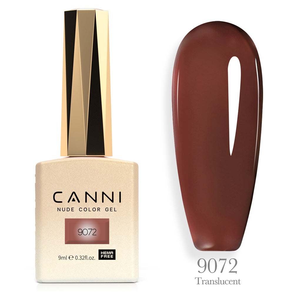 CANNI® Hema Free 9ml Nail Gel Polish Soak Off LED Colours 9001 - 9072