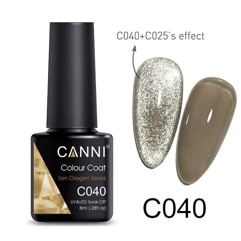 CANNI Luxury Lite UV / LED Nail Gel Varnish - 8ml (Shade C001 - C072)