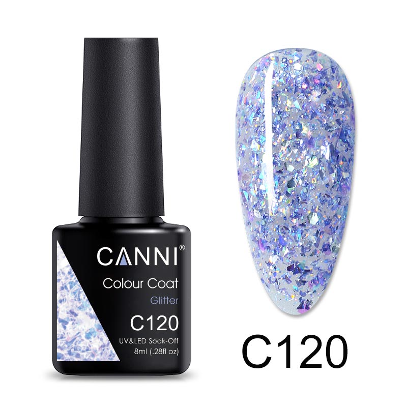 CANNI Luxury Lite UV / LED Nail Gel Varnish - 8ml (Shade C073 - C126)