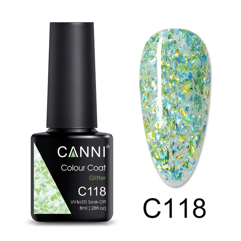 CANNI Luxury Lite UV / LED Nail Gel Varnish - 8ml (Shade C073 - C126)