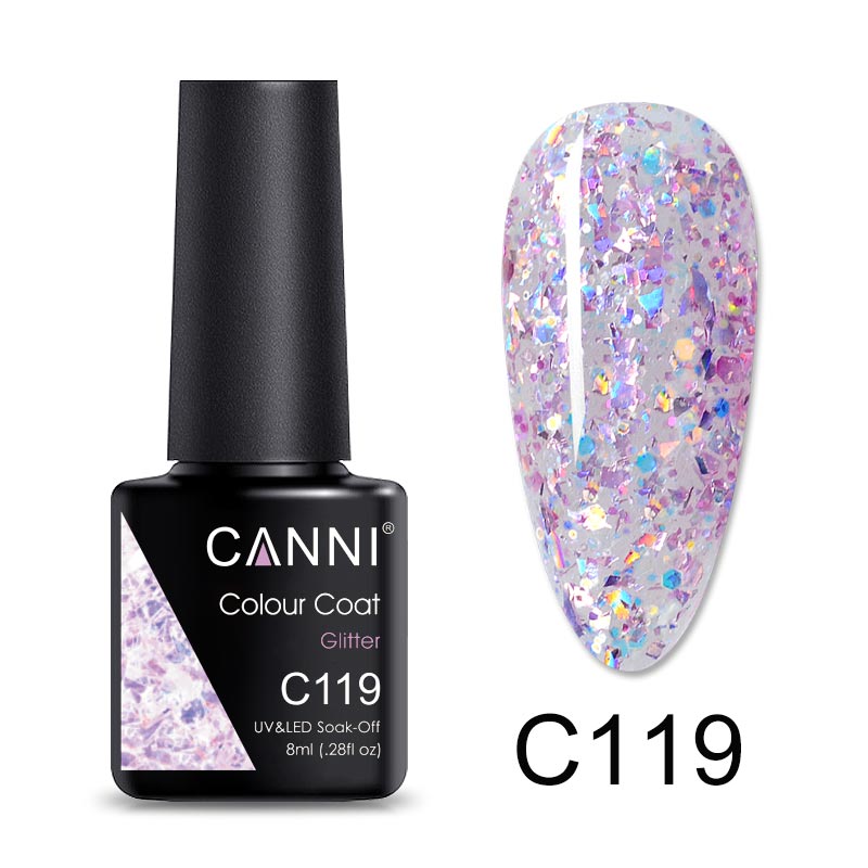 CANNI Luxury Lite UV / LED Nail Gel Varnish - 8ml (Shade C073 - C126)