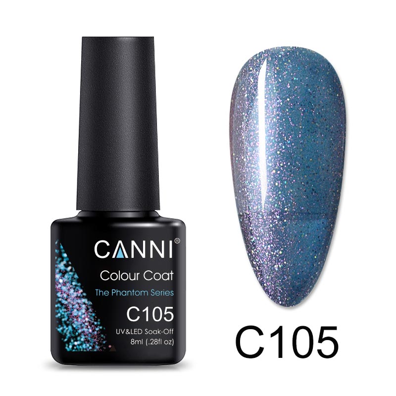 CANNI Luxury Lite UV / LED Nail Gel Varnish - 8ml (Shade C073 - C126)
