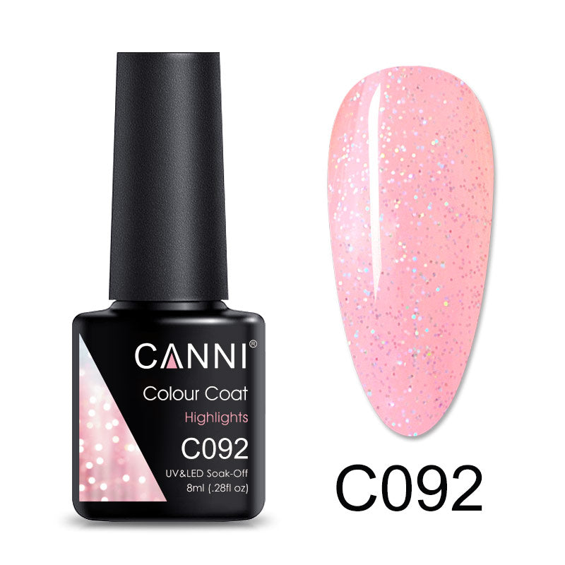 CANNI Luxury Lite UV / LED Nail Gel Varnish - 8ml (Shade C073 - C126)