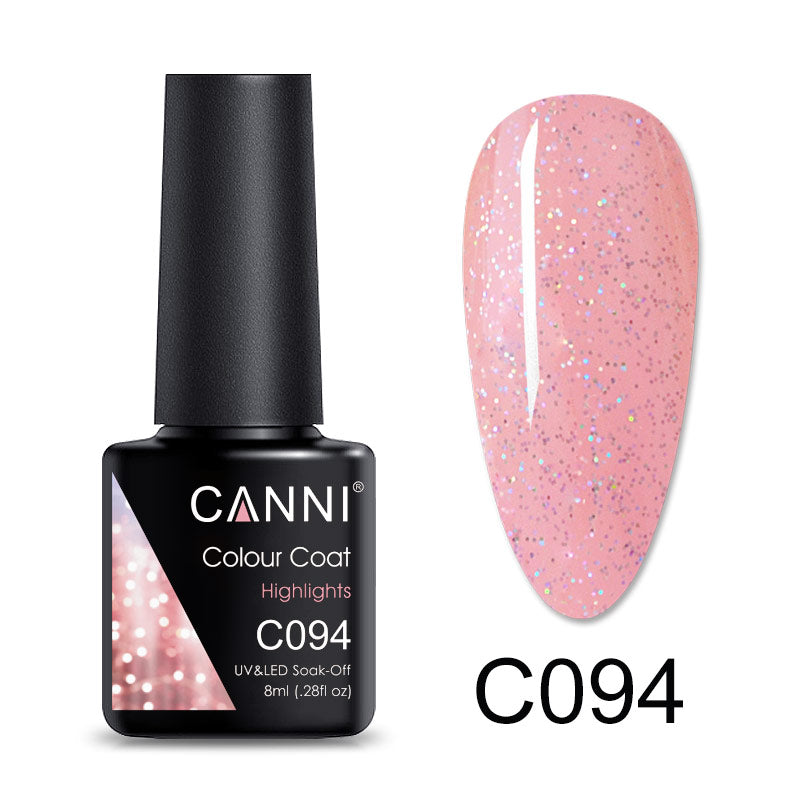 CANNI Luxury Lite UV / LED Nail Gel Varnish - 8ml (Shade C073 - C126)