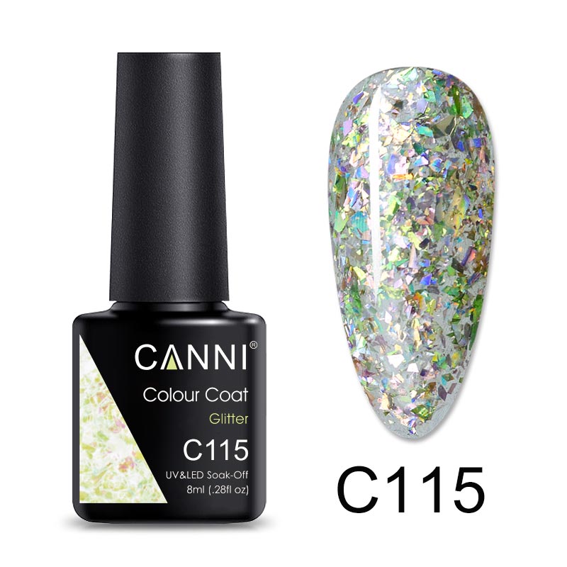 CANNI Luxury Lite UV / LED Nail Gel Varnish - 8ml (Shade C073 - C126)