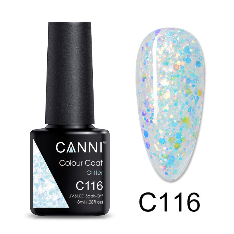 CANNI Luxury Lite UV / LED Nail Gel Varnish - 8ml (Shade C073 - C126)
