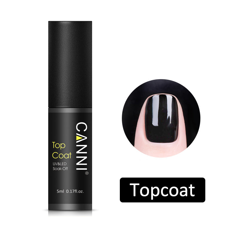 CANNI Matte / Non Cleansing / Tempered / Rubber Top Coat / Base Coat - 5ml Bottle