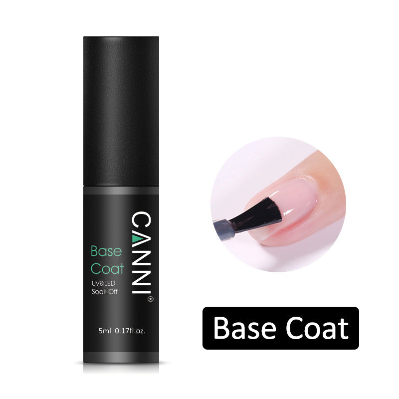 CANNI Matte / Non Cleansing / Tempered / Rubber Top Coat / Base Coat - 5ml Bottle