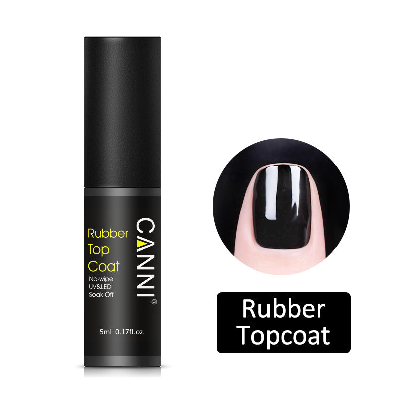 CANNI Matte / Non Cleansing / Tempered / Rubber Top Coat / Base Coat - 5ml Bottle