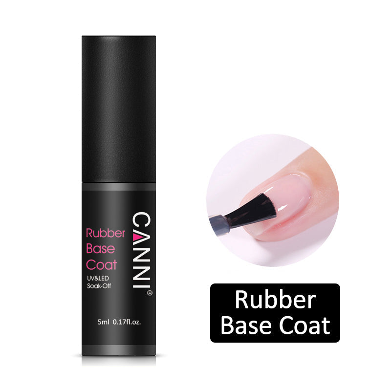 CANNI Matte / Non Cleansing / Tempered / Rubber Top Coat / Base Coat - 5ml Bottle