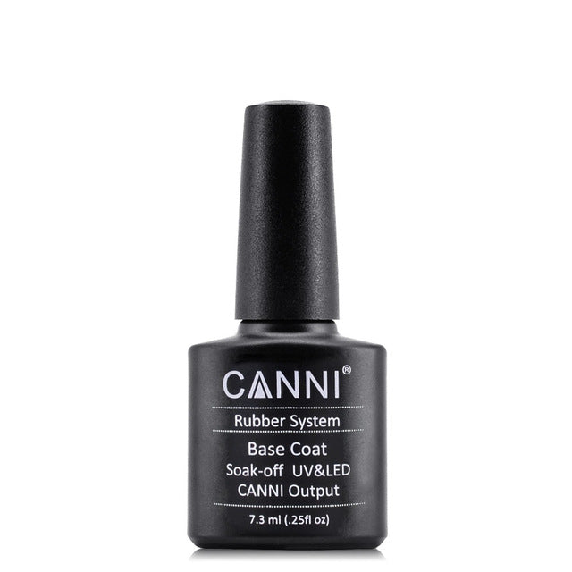 CANNI Matte / Non Cleansing / Tempered / Rubber Top Coat / Base Coat - 7.3ml Bottle