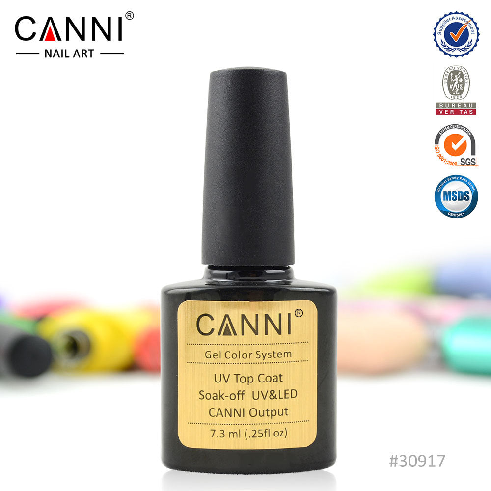 CANNI Matte / Non Cleansing / Tempered / Rubber Top Coat / Base Coat - 7.3ml Bottle