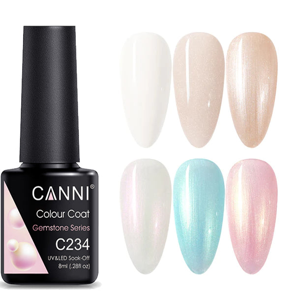 CANNI® Metallic Gemstone Series Nail Gel Polish Varnish Soak Off UV LED - 8ML
