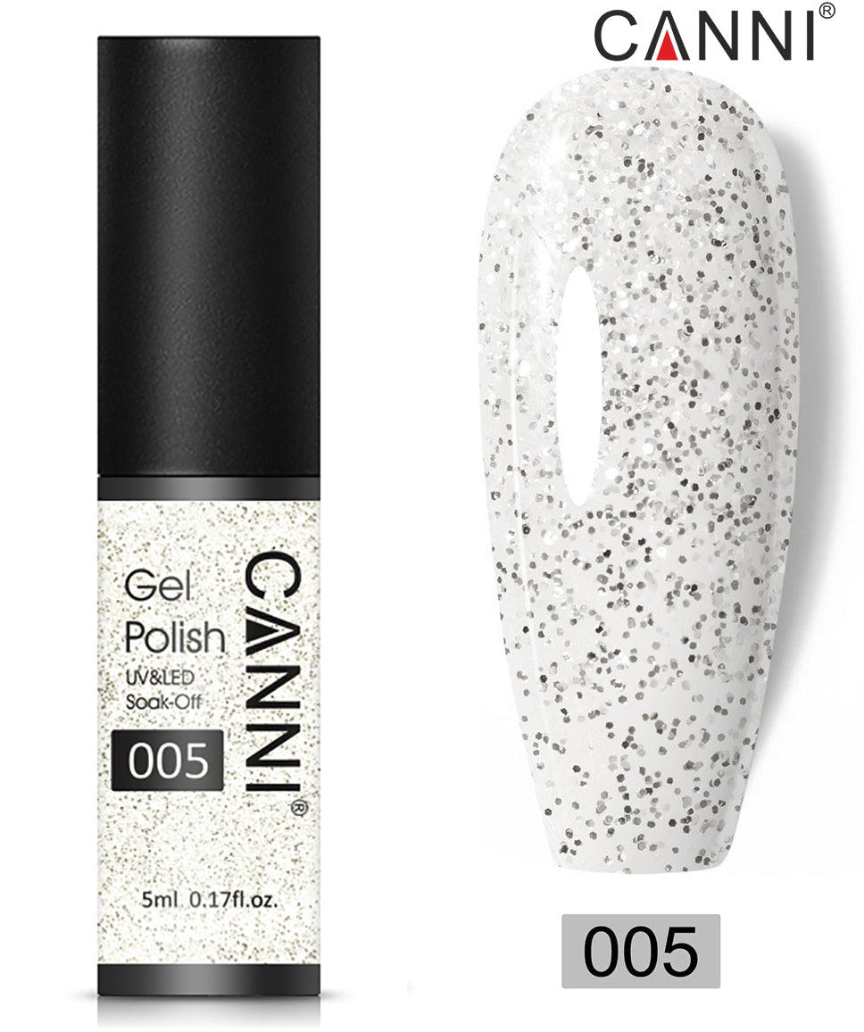 CANNI Nail Gel Polish Varnish Soak Off UV / LED Classic 5ml - Shade 01 to 100