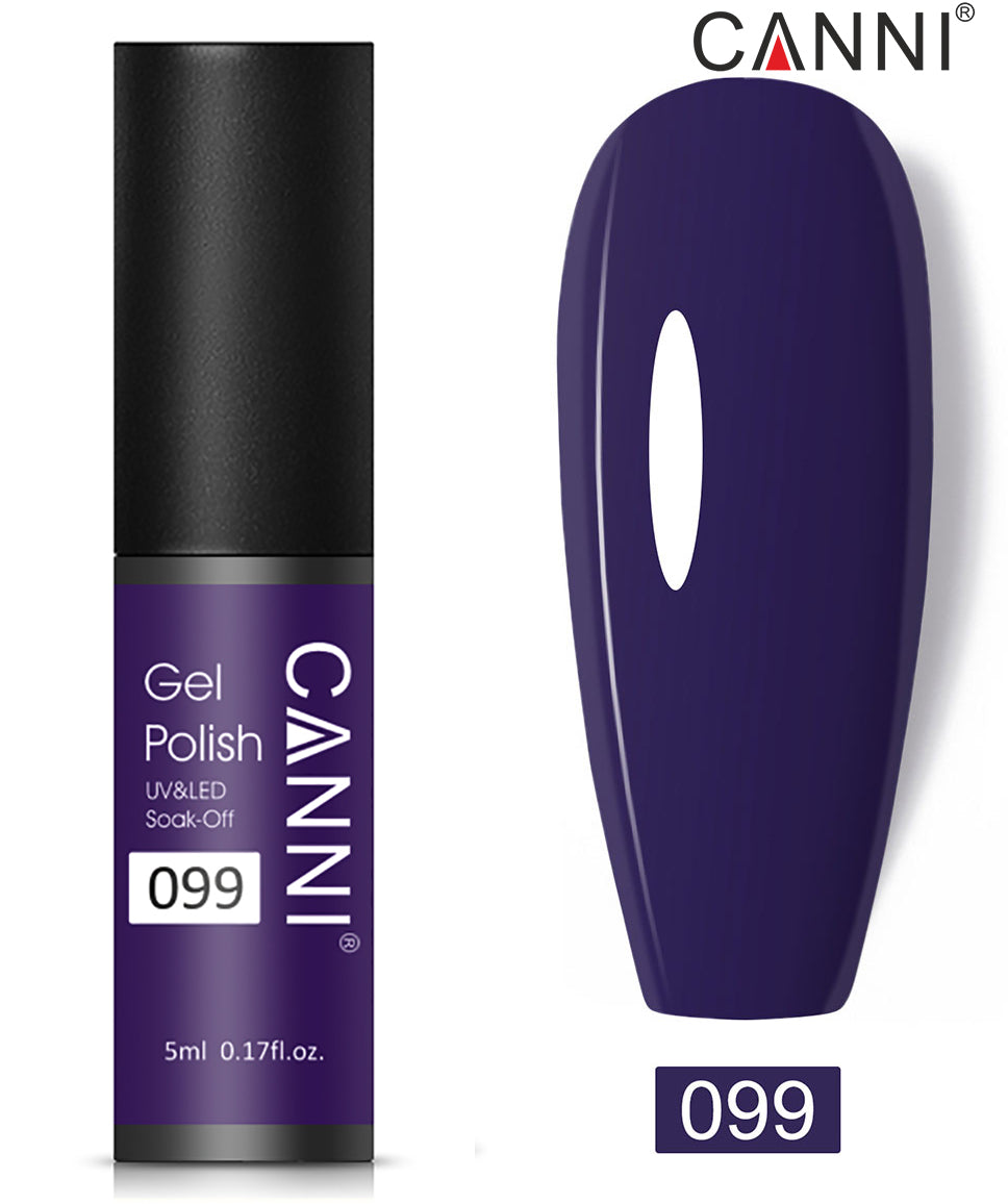 CANNI Nail Gel Polish Varnish Soak Off UV / LED Classic 5ml - Shade 01 to 100