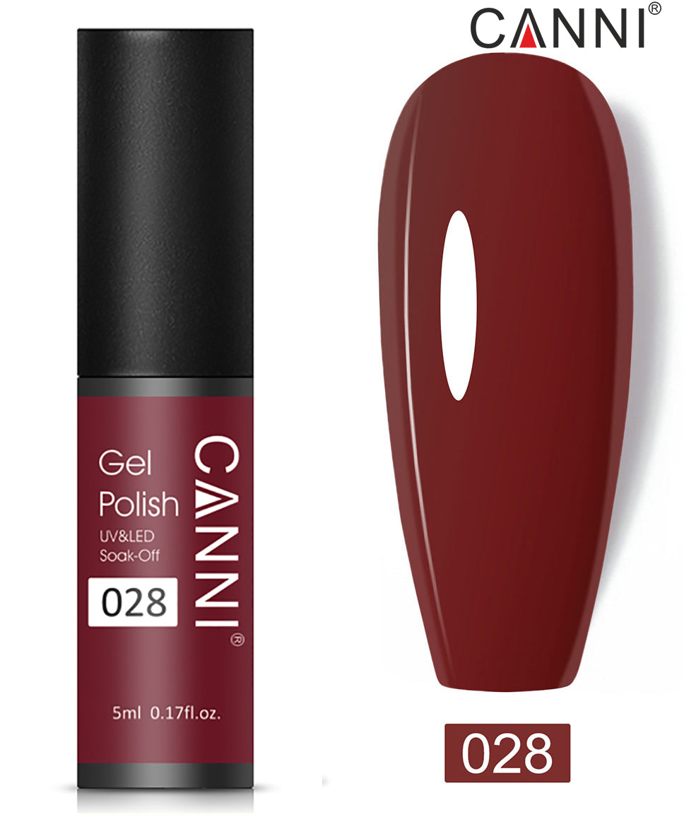CANNI Nail Gel Polish Varnish Soak Off UV / LED Classic 5ml - Shade 01 to 100
