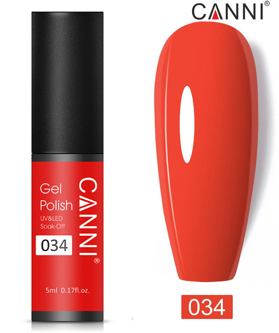CANNI Nail Gel Polish Varnish Soak Off UV / LED Classic 5ml - Shade 01 to 100