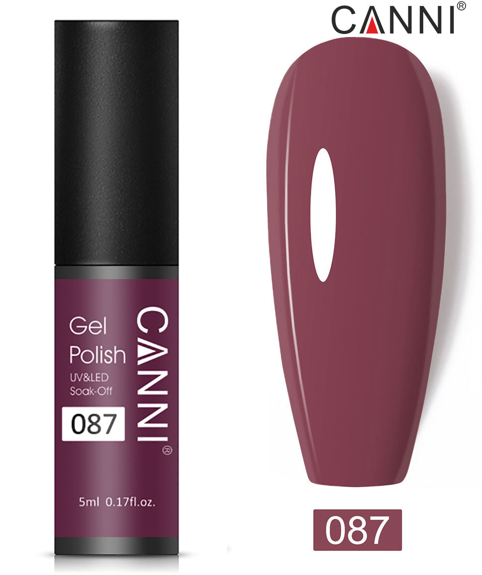 CANNI Nail Gel Polish Varnish Soak Off UV / LED Classic 5ml - Shade 01 to 100