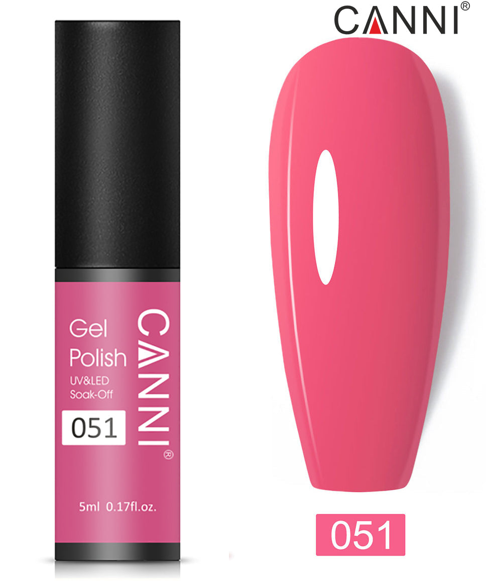 CANNI Nail Gel Polish Varnish Soak Off UV / LED Classic 5ml - Shade 01 to 100
