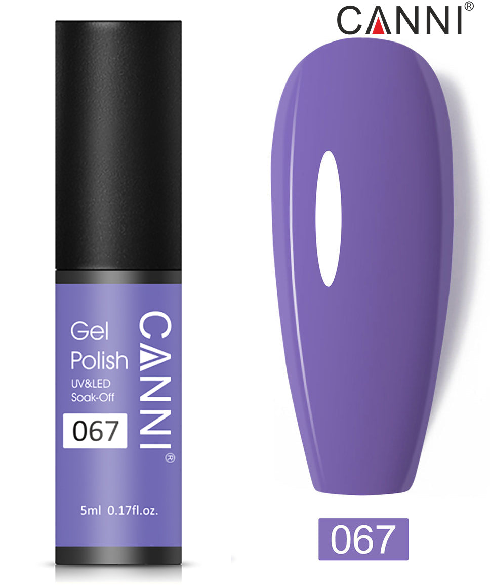 CANNI Nail Gel Polish Varnish Soak Off UV / LED Classic 5ml - Shade 01 to 100