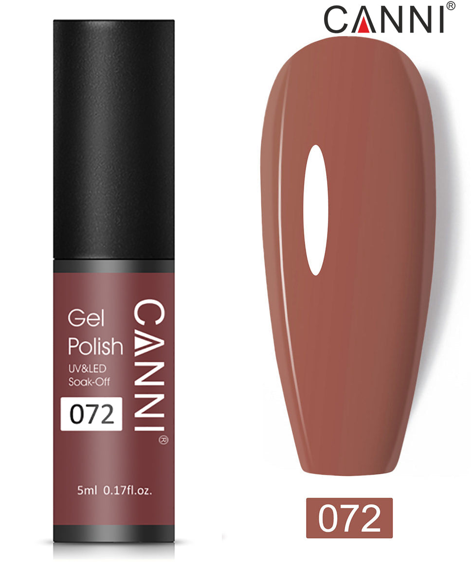 CANNI Nail Gel Polish Varnish Soak Off UV / LED Classic 5ml - Shade 01 to 100