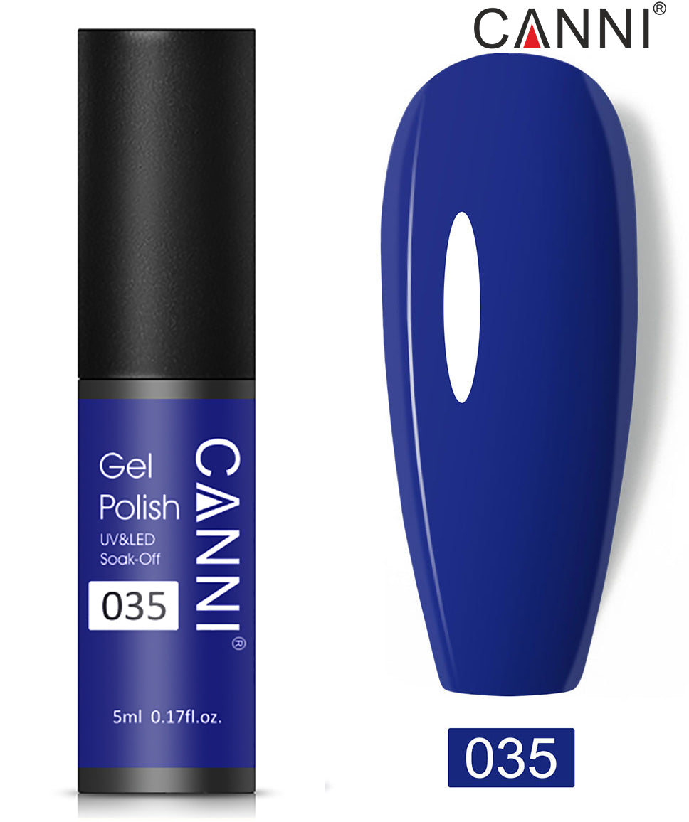 CANNI Nail Gel Polish Varnish Soak Off UV / LED Classic 5ml - Shade 01 to 100