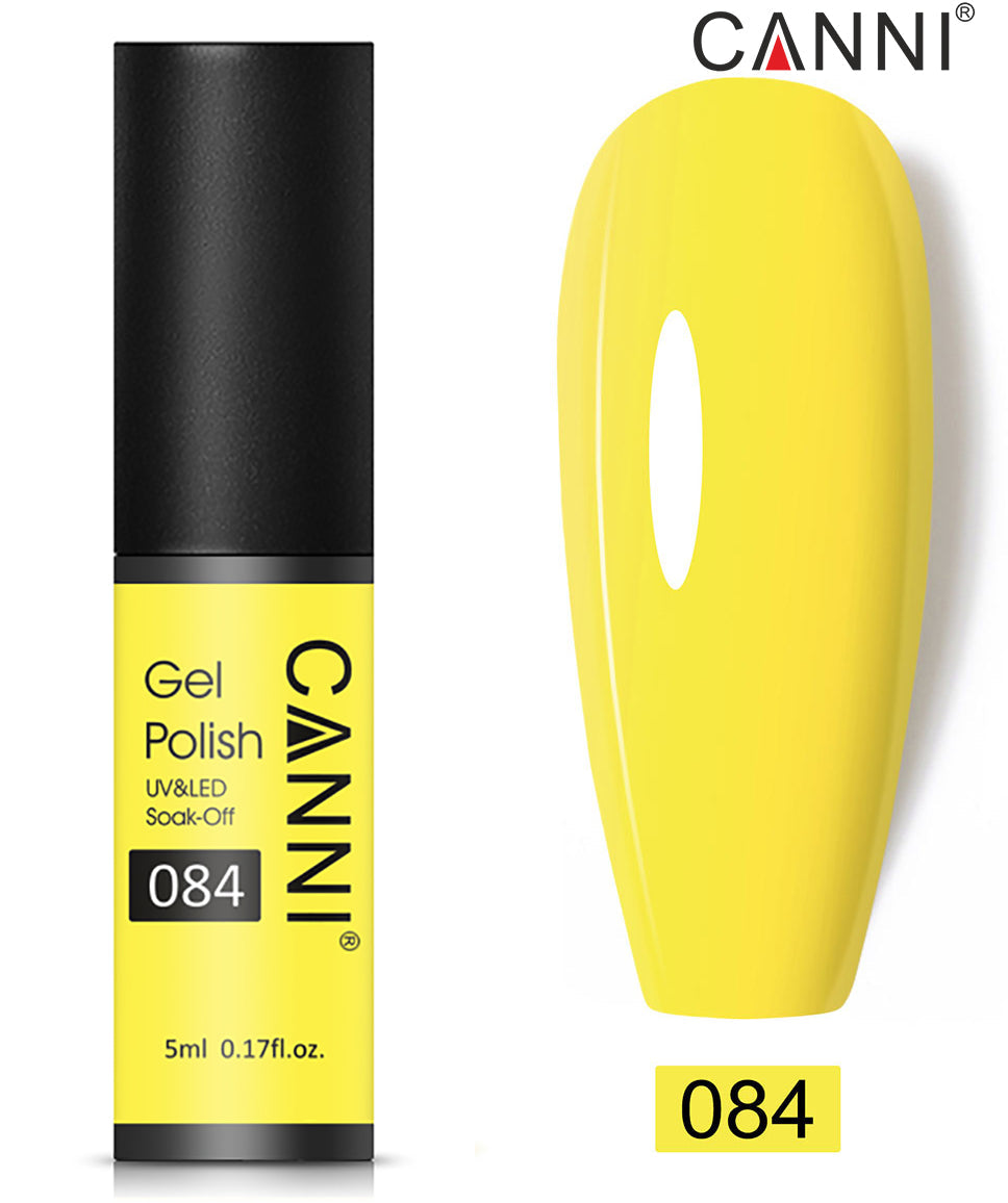 CANNI Nail Gel Polish Varnish Soak Off UV / LED Classic 5ml - Shade 01 to 100