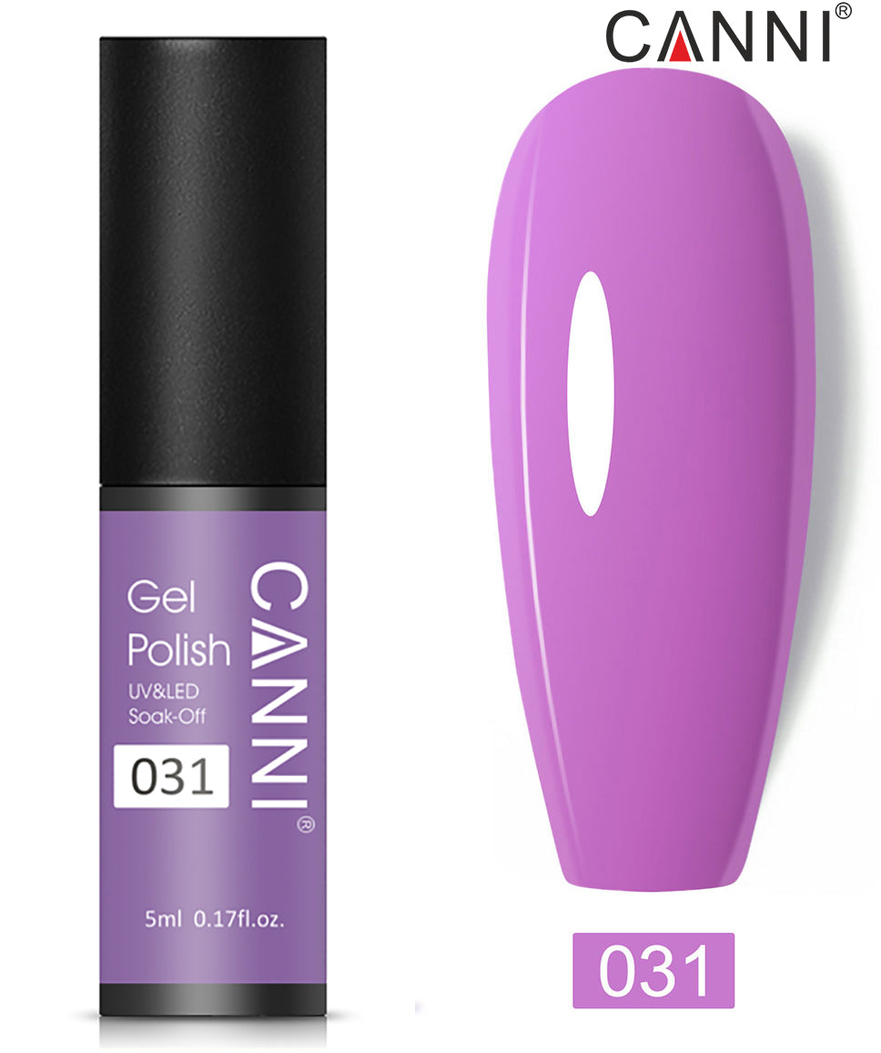CANNI Nail Gel Polish Varnish Soak Off UV / LED Classic 5ml - Shade 01 to 100
