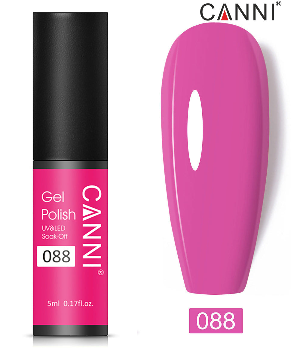 CANNI Nail Gel Polish Varnish Soak Off UV / LED Classic 5ml - Shade 01 to 100