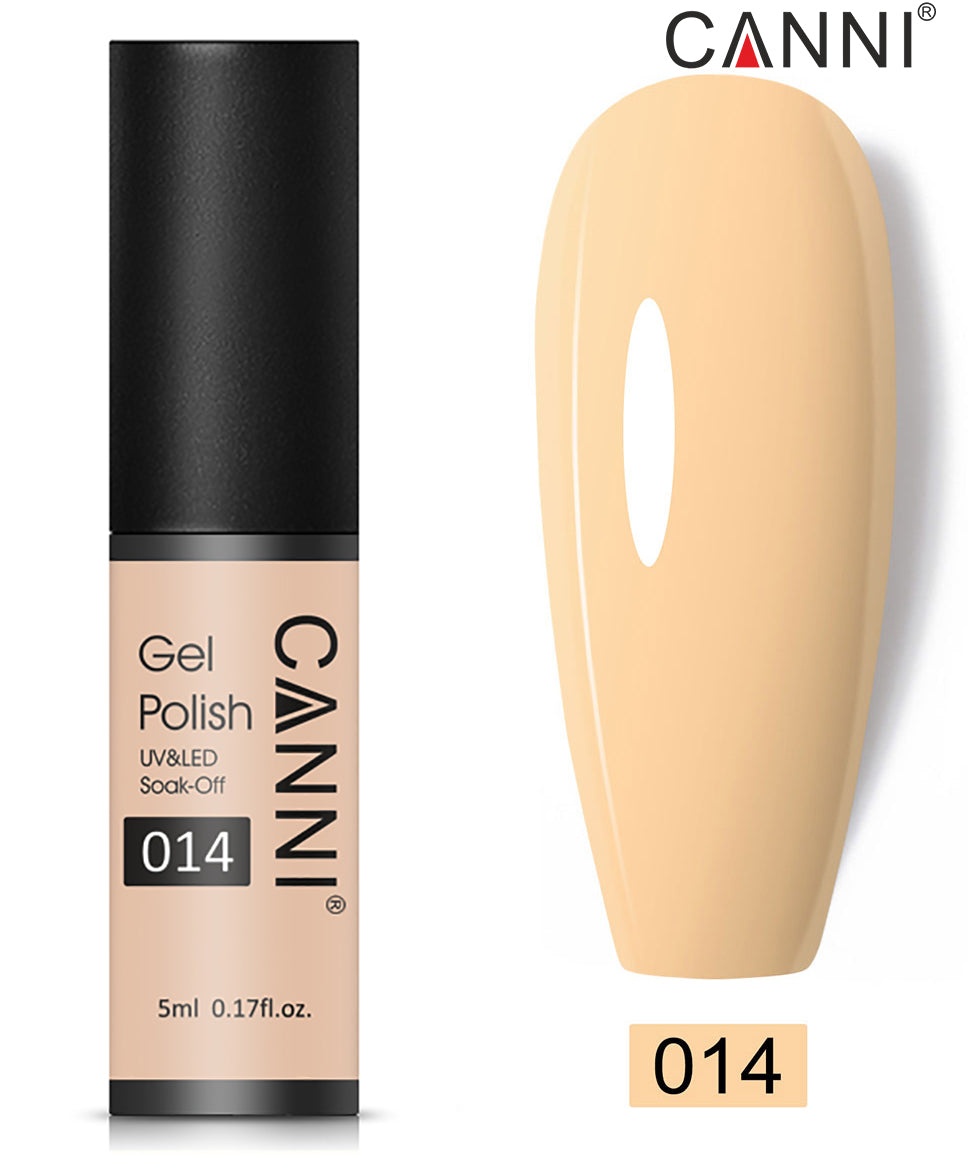 CANNI Nail Gel Polish Varnish Soak Off UV / LED Classic 5ml - Shade 01 to 100