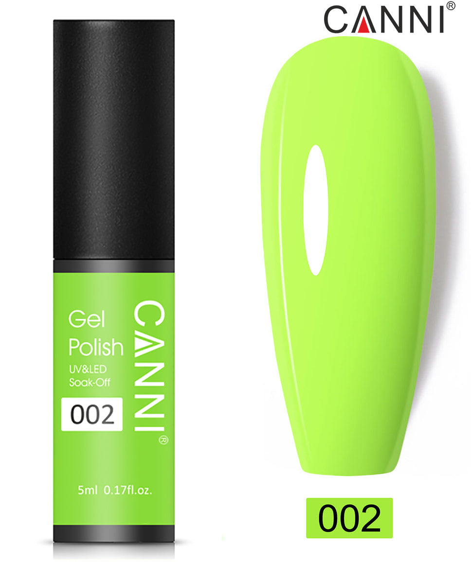 CANNI Nail Gel Polish Varnish Soak Off UV / LED Classic 5ml - Shade 01 to 100