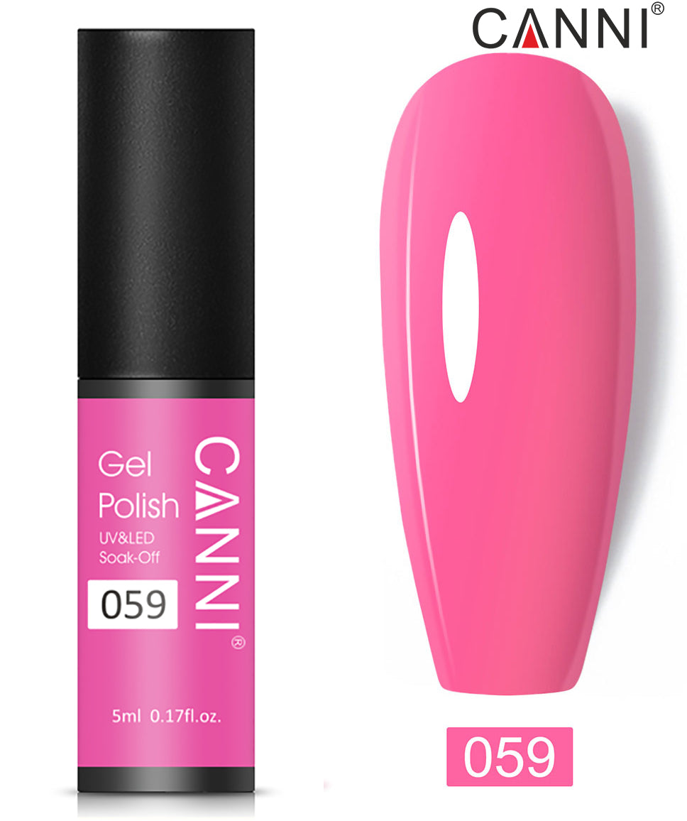 CANNI Nail Gel Polish Varnish Soak Off UV / LED Classic 5ml - Shade 01 to 100