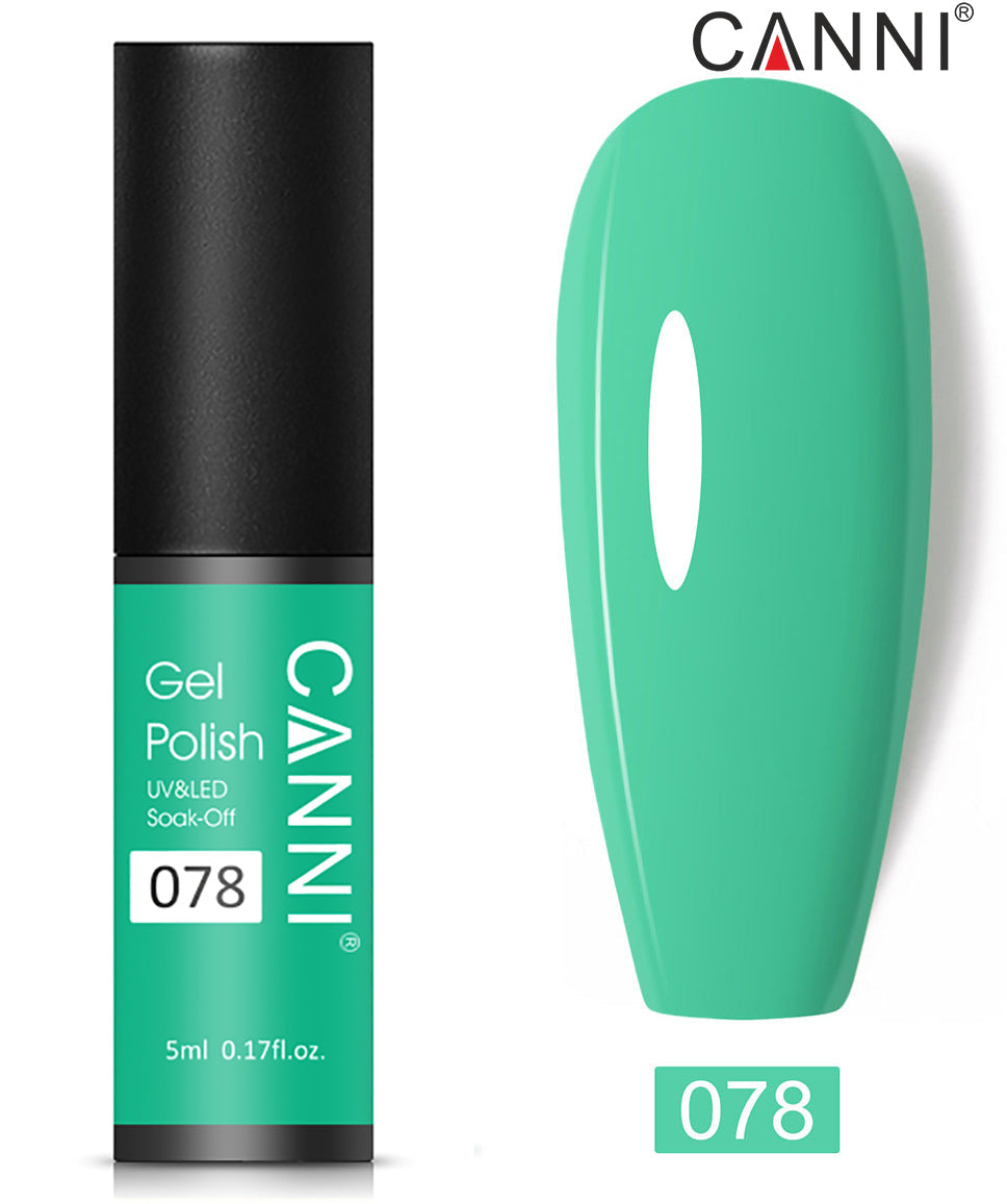 CANNI Nail Gel Polish Varnish Soak Off UV / LED Classic 5ml - Shade 01 to 100