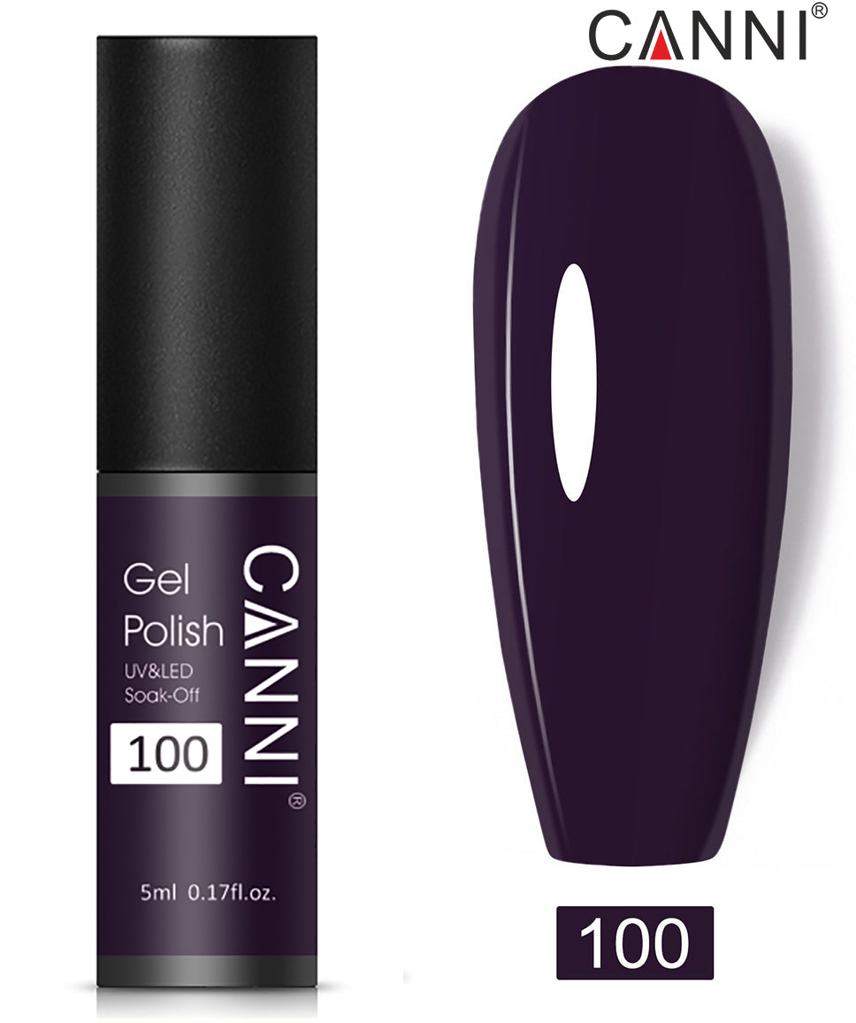 CANNI Nail Gel Polish Varnish Soak Off UV / LED Classic 5ml - Shade 01 to 100