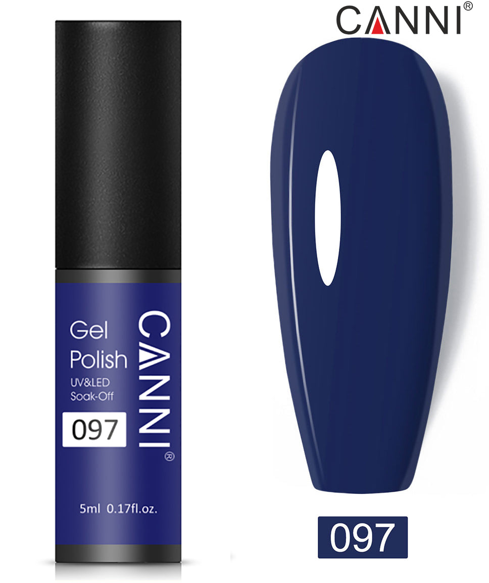CANNI Nail Gel Polish Varnish Soak Off UV / LED Classic 5ml - Shade 01 to 100
