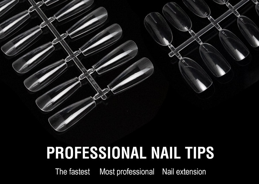 CANNI Clear Square - Soft Gel False Nail Tips