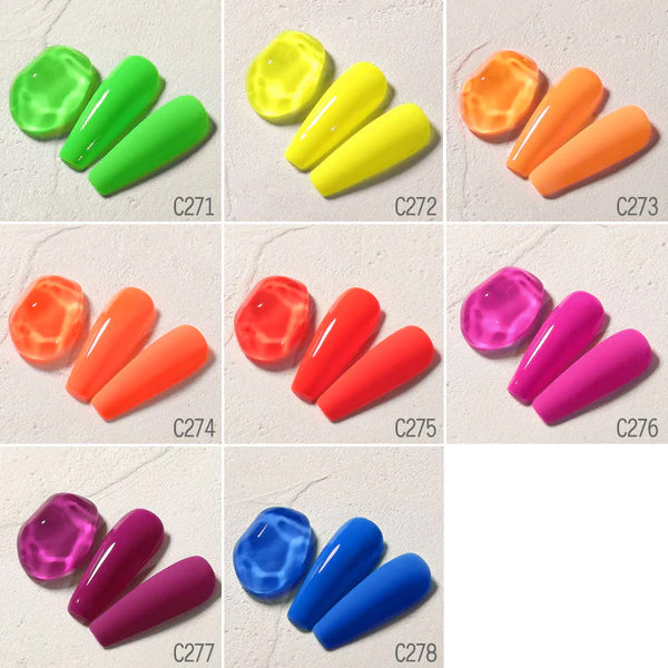 CANNI® Neon Rainbow Series Nail Gel Polish Varnish Soak Off UV LED - 8ML